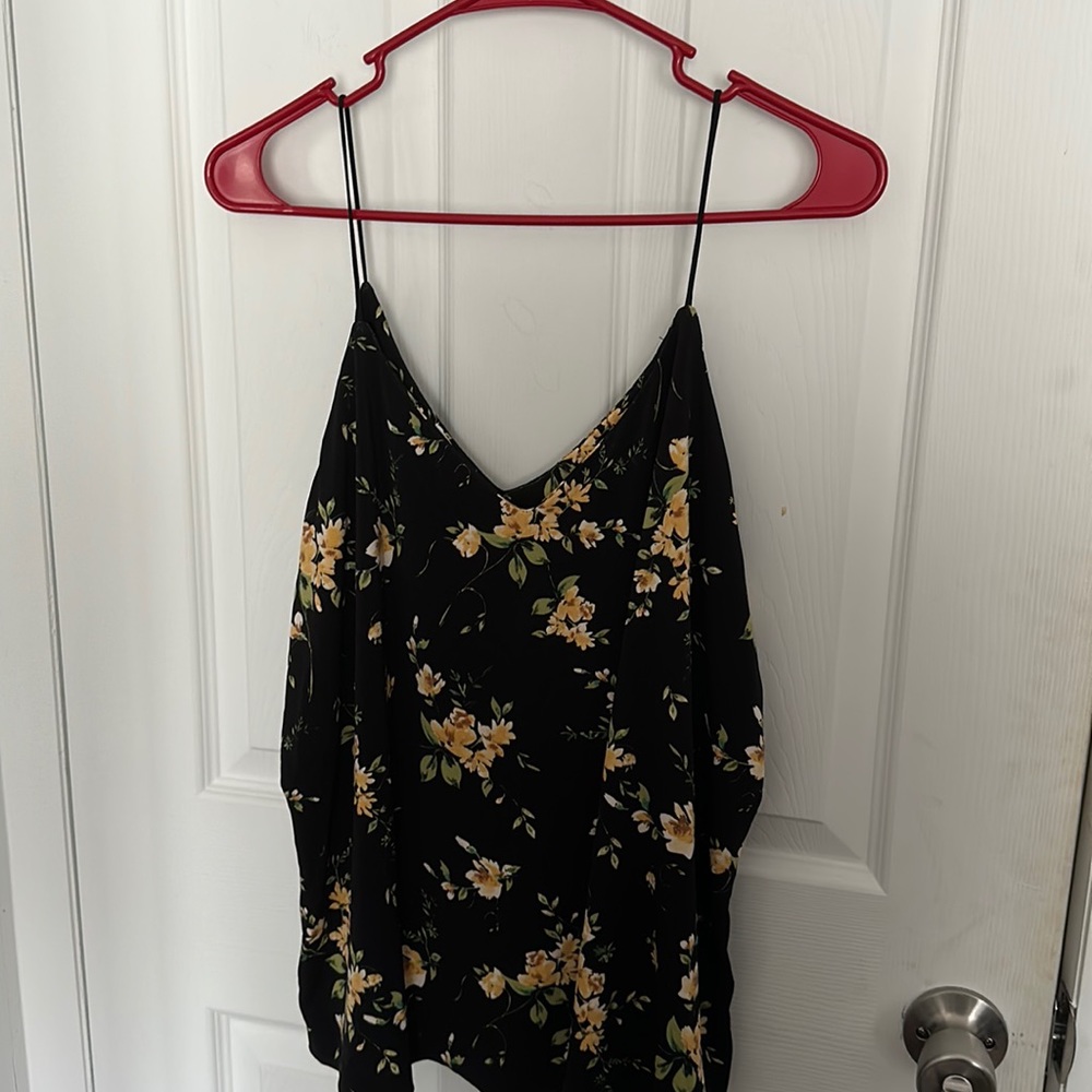 Black Floral Cami